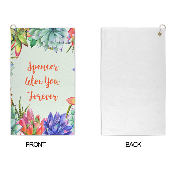 Succulents Microfiber Golf Towels - APPROVAL
