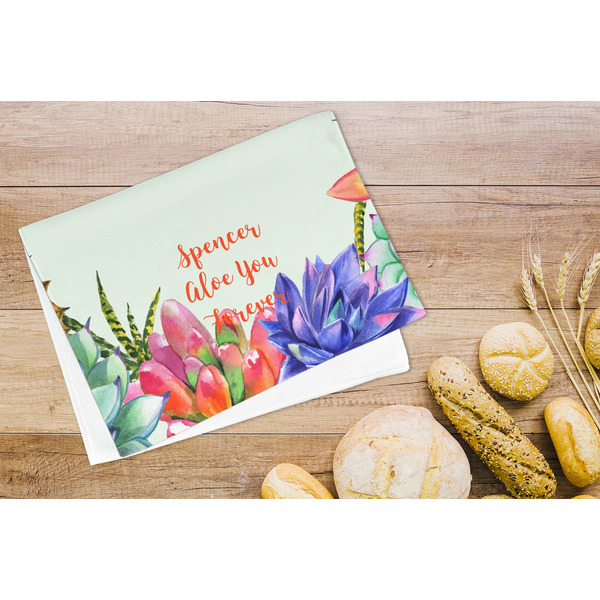 Succulents Microfiber Kitchen Towel - LIFESTYLE