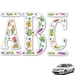 Succulents Monogram Car Decal (Personalized)