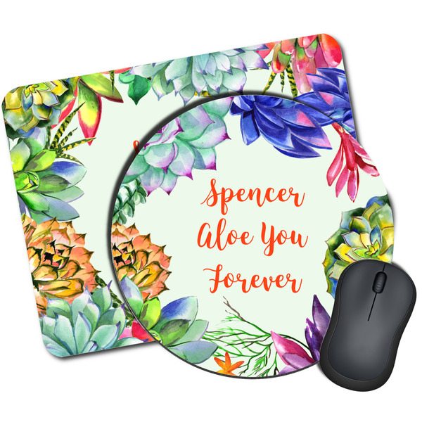 Custom Succulents Mouse Pad (Personalized)