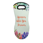 Succulents Neoprene Oven Mitt - Single w/ Name or Text