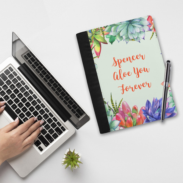 Succulents Notebook Padfolio - LIFESTYLE (large)