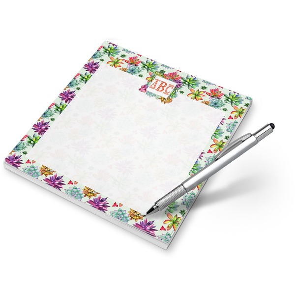 Custom Succulents Notepad (Personalized)