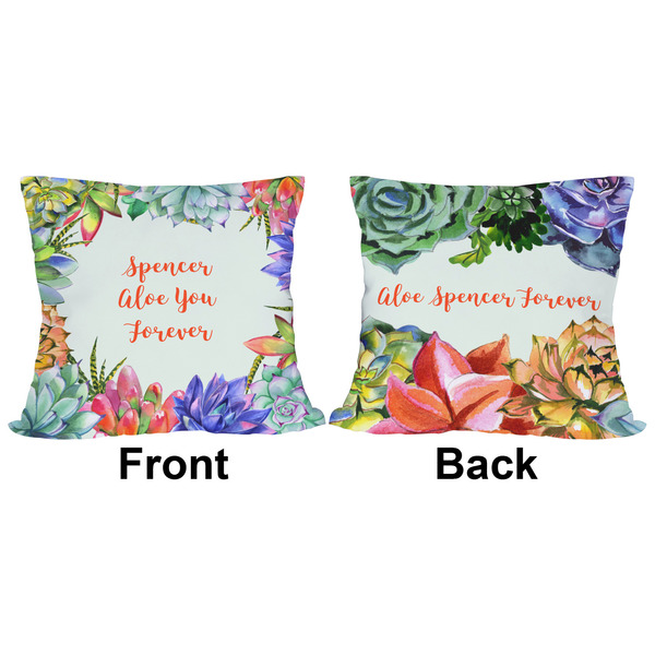 Succulents Outdoor Pillow - 16x16