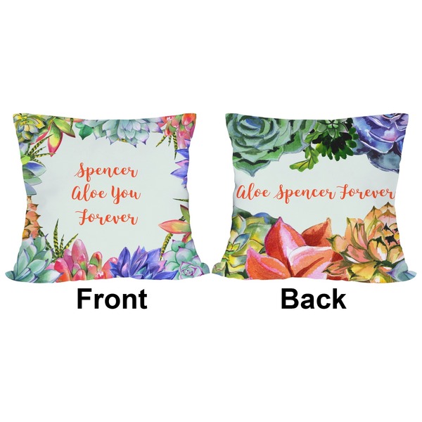 Succulents Outdoor Pillow - 18x18