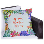 Succulents Outdoor Pillow - 16" (Personalized)
