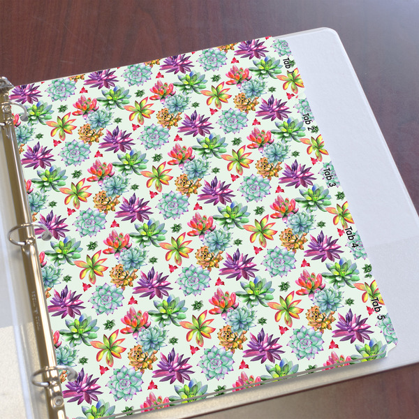 Succulents Page Dividers - Set of 5 - In Context