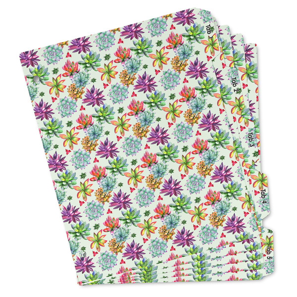 Custom Succulents Binder Tab Divider Set (Personalized)