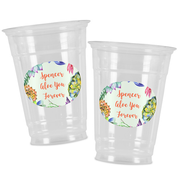 Succulents Party Cups - 16oz - Alt View