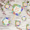 Succulents Party Supplies Combination Image - All items - Plates, Coasters, Fans