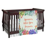 Succulents Baby Blanket (Personalized)