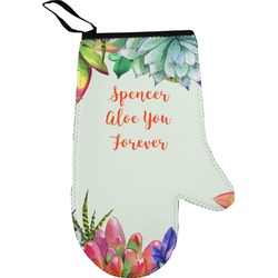Succulents Right Oven Mitt (Personalized)