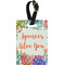 Succulents Personalized Rectangular Luggage Tag