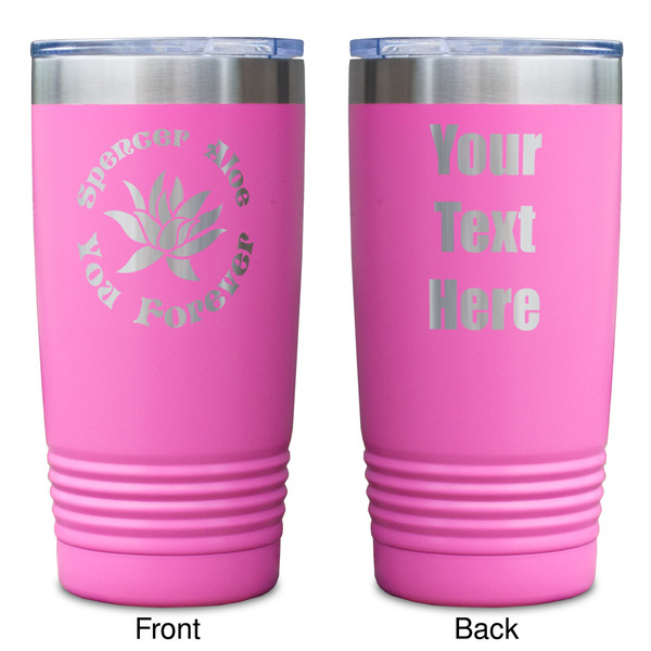 Succulents Pink Polar Camel Tumbler - 20oz - Double Sided - Approval
