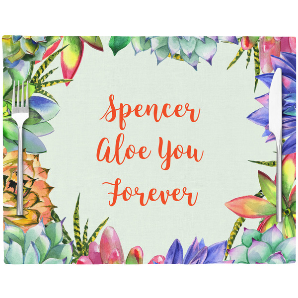 Succulents Placemat with Props