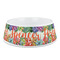 Succulents Plastic Dog Bowl - Medium (Personalized)