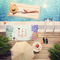 Succulents Pool Towel Lifestyle