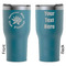 Succulents RTIC Tumbler - Dark Teal - Double Sided - Front & Back