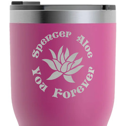 Succulents RTIC Tumbler - Magenta - Laser Engraved - Double-Sided (Personalized)