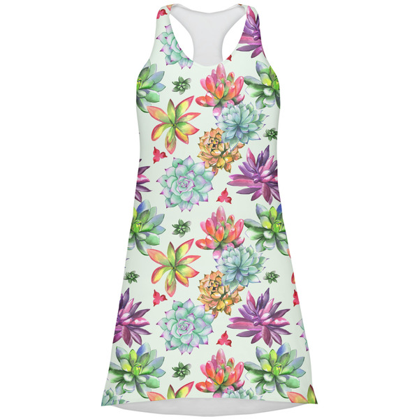 Custom Succulents Racerback Dress - X Large