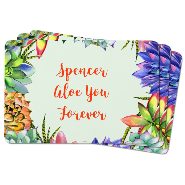 Succulents Rectangular Fridge Magnet - THREE