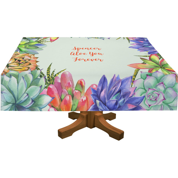 Succulents Rectangular Tablecloths (Personalized)