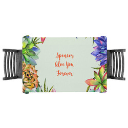 Succulents Tablecloth - 58"x58" (Personalized)