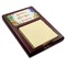 Succulents Red Mahogany Sticky Note Holder - Angle
