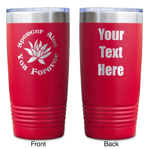 Succulents Red Polar Camel Tumbler - 20oz - Double Sided - Approval