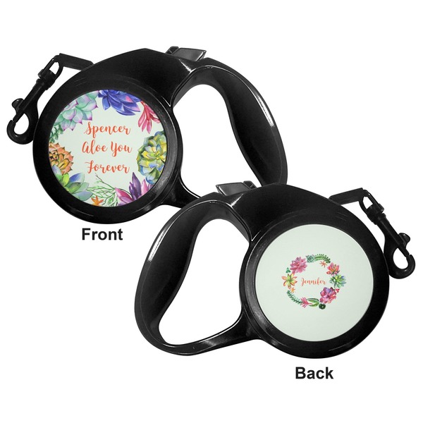 Succulents Retractable Dog Leash - Medium Large - Apvl