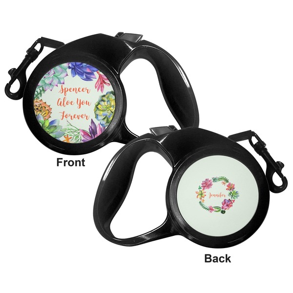 Succulents Retractable Dog Leash - Small - Apvl