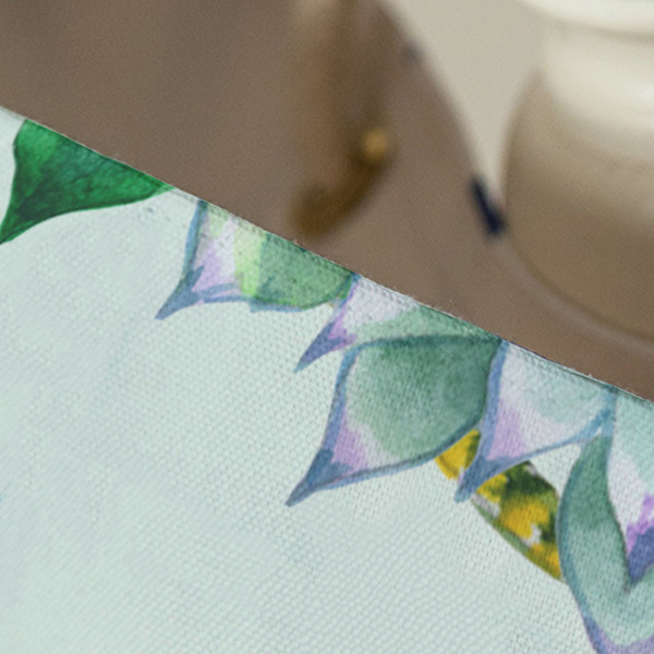 Succulents Large Rope Tote - Close Up View