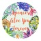 Succulents Round Decal - Small (Personalized)