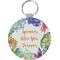 Succulents Round Keychain (Personalized)
