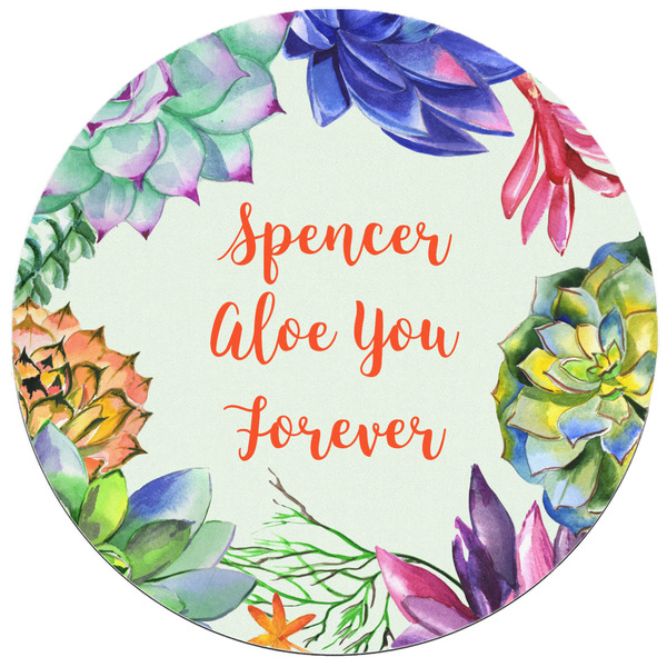 Succulents Round Mousepad - APPROVAL