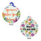 Succulents Round Pet Tag - Front & Back
