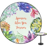 Succulents Round Table - 24" (Personalized)