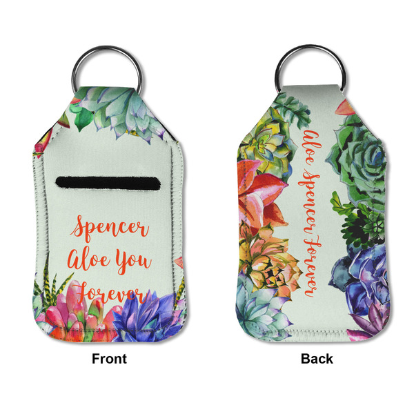 Succulents Sanitizer Holder Keychain - Small APPROVAL (Flat)