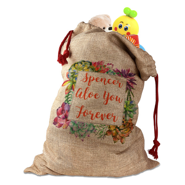 Custom Succulents Santa Sack (Personalized)