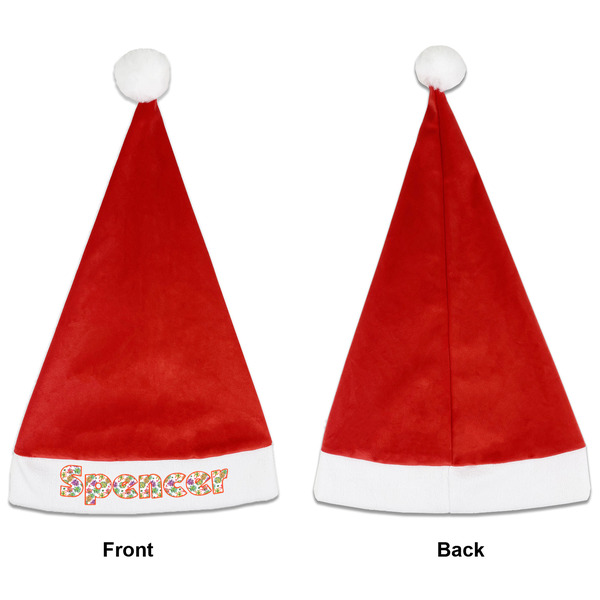 Succulents Santa Hats - Front and Back (Single Print) APPROVAL