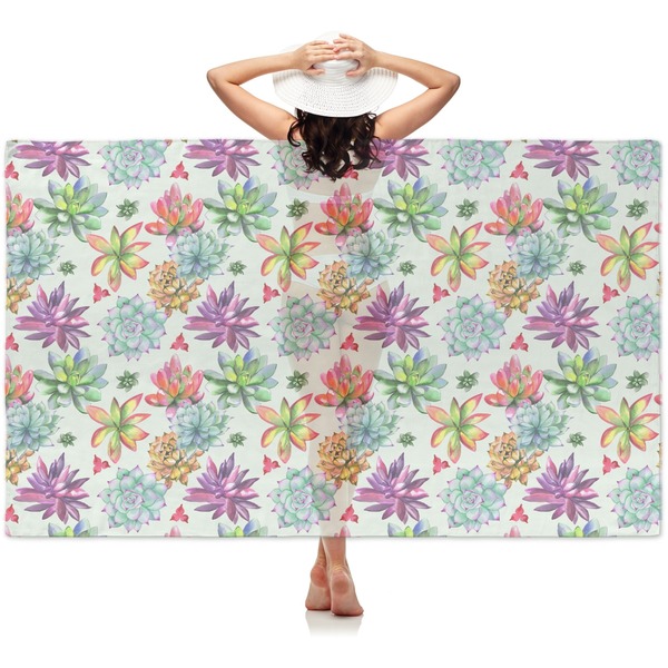Custom Succulents Sheer Sarong