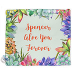 Succulents Security Blanket - Single Sided (Personalized)