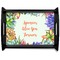 Succulents Black Wooden Tray - Large (Personalized)