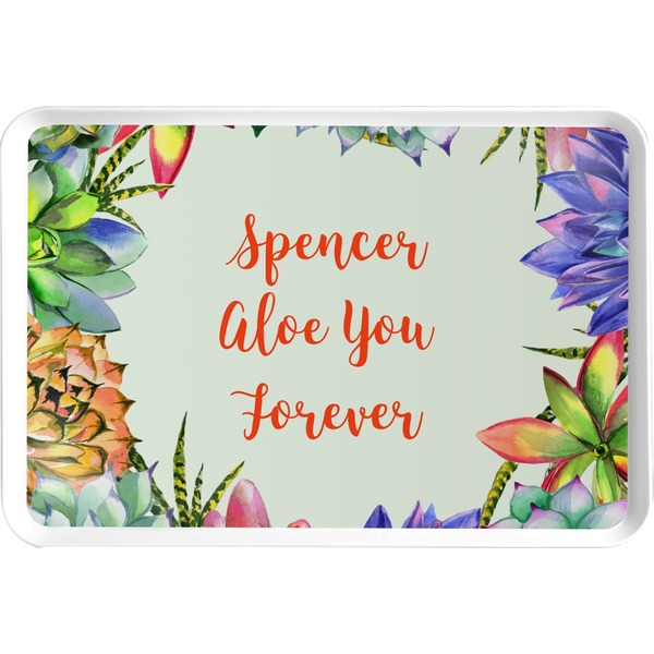 Custom Succulents Serving Tray (Personalized)