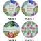 Succulents Set of Appetizer / Dessert Plates (Approval)