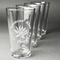 Succulents Set of Four Engraved Pint Glasses - Set View