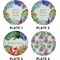 Succulents Set of Lunch / Dinner Plates (Approval)