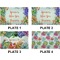 Succulents Set of Rectangular Dinner Plates (Approval)