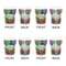 Succulents Shot Glass - White - Set of 4 - APPROVAL