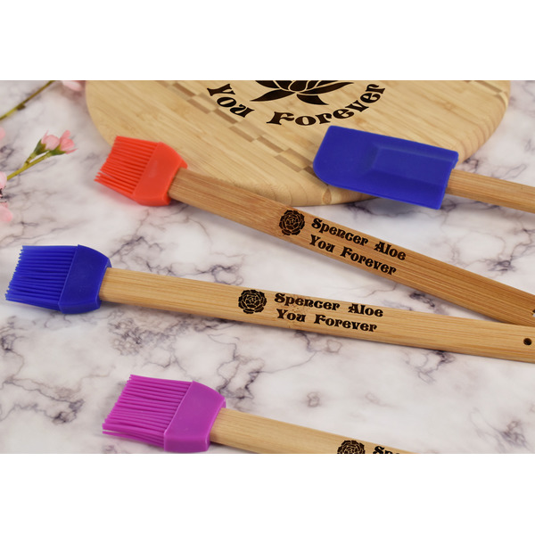 Succulents Silicone Brush - Blue - Lifestyle